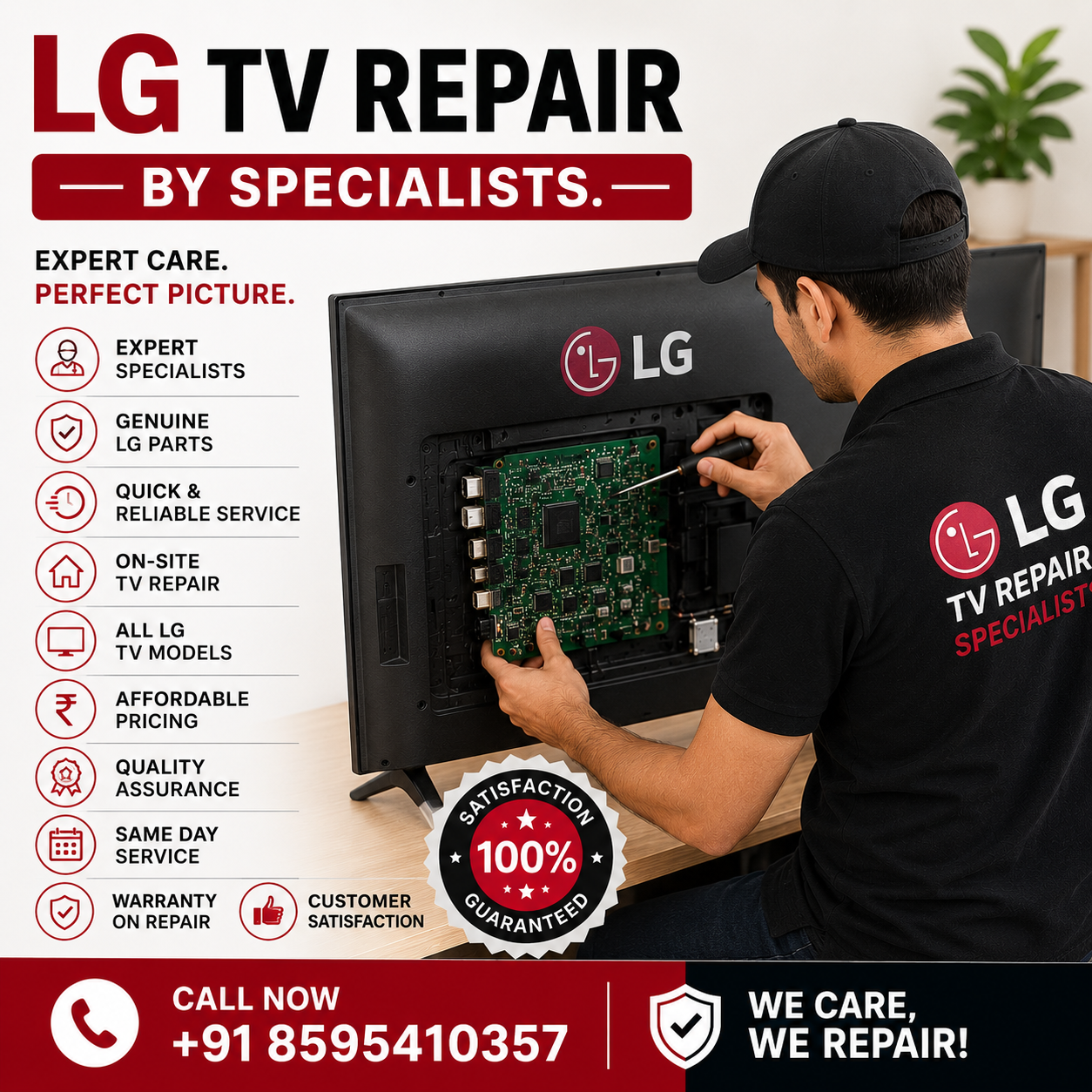 SP Service Point LG TV repair technician at doorstep in Delhi
