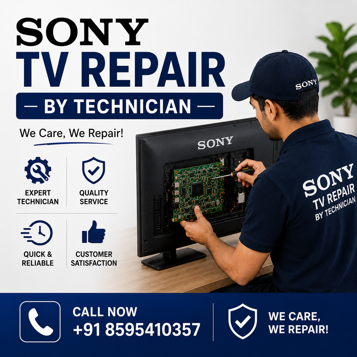 SP Service Point Sony TV repair technician at doorstep in Delhi
